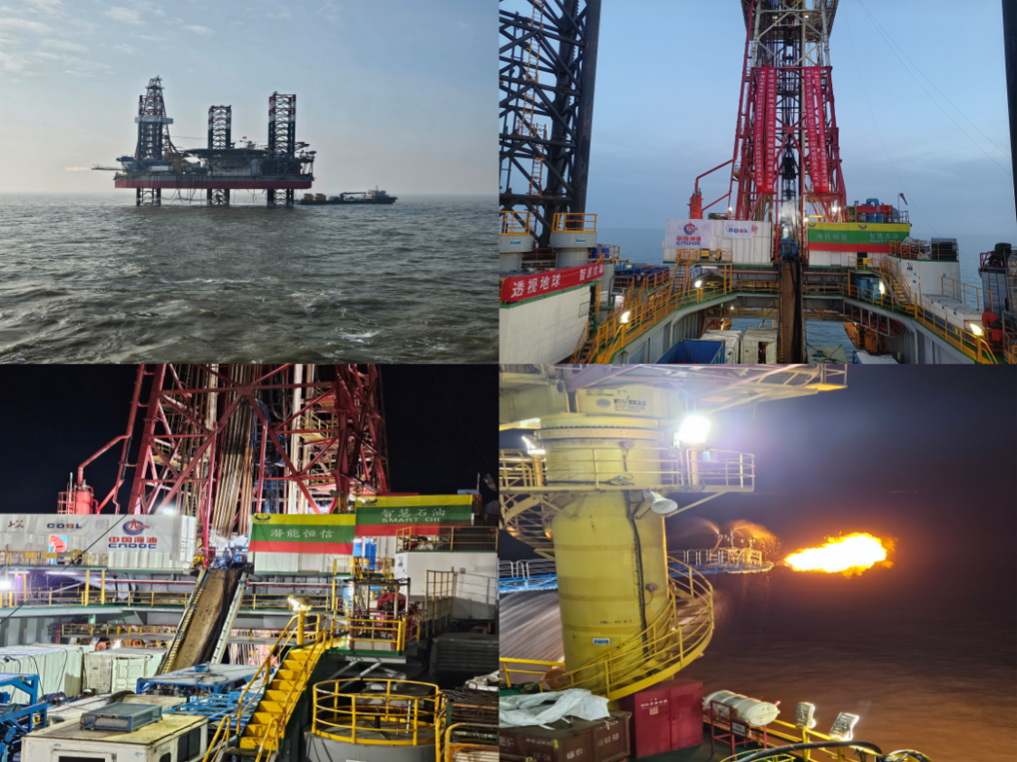 祝贺渤海09/17 区块探井试油成功、喜迎新春